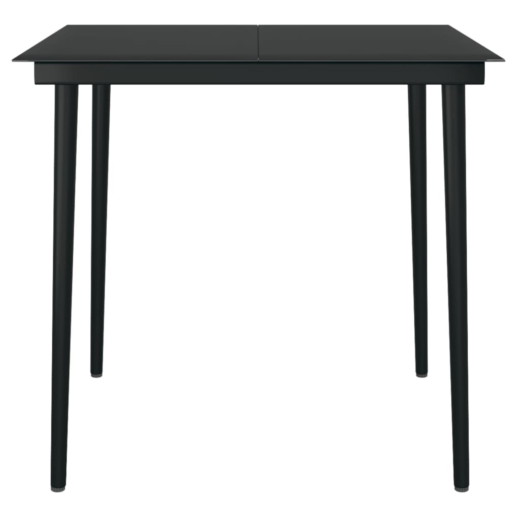 3-tlg. Garten-Essgruppe mit Auflagen Poly Rattan und Glas