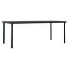 9-tlg. Garten-Essgruppe mit Kissen Poly Rattan und Glas