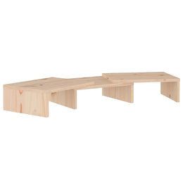 Monitorerhöhung 60 × 24 × 10,5 cm aus unbehandeltem massivem Kiefernholz