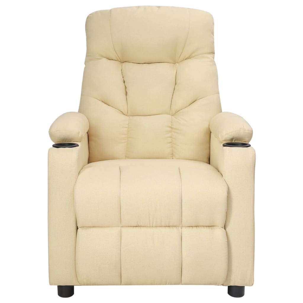 Relaxsessel Elektrisch Creme Stoff