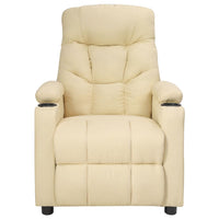 Relaxsessel Elektrisch Creme Stoff