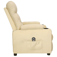 Relaxsessel Elektrisch Creme Stoff