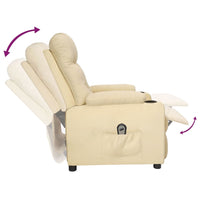 Relaxsessel Elektrisch Creme Stoff