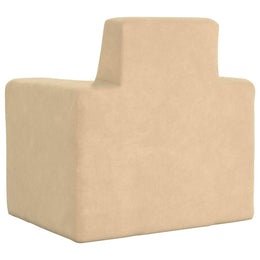 vidaXL Kindersofa Creme Weich Plüsch