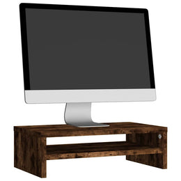 Monitorerhöhung 42 × 24 × 13 cm aus Holzwerkstoff - Räuchereiche