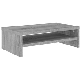 Monitorerhöhung 42 × 24 × 13 cm aus Holzwerkstoff - Grau Sonoma