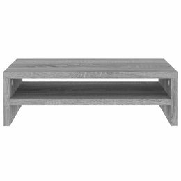 Monitorerhöhung 42 × 24 × 13 cm aus Holzwerkstoff - Grau Sonoma