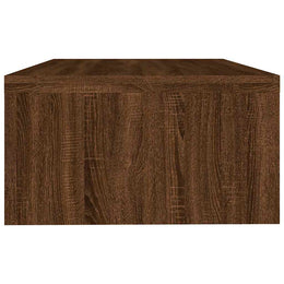 Monitorerhöhung 42 × 24 × 13 cm aus Holzwerkstoff - Braun Eichen-Optik