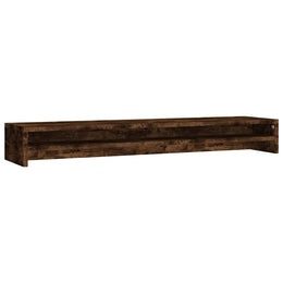 Monitorerhöhung 100 × 24 × 13 cm aus Holzwerkstoff - Räuchereiche