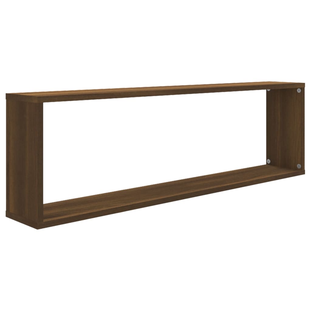 Wandregale 4 Stk. Braun Eichen-Optik 100x15x30 cm Holzwerkstoff