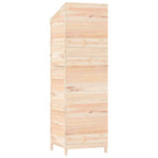 Geräteschuppen 55x52x174,5 cm Massivholz Tanne