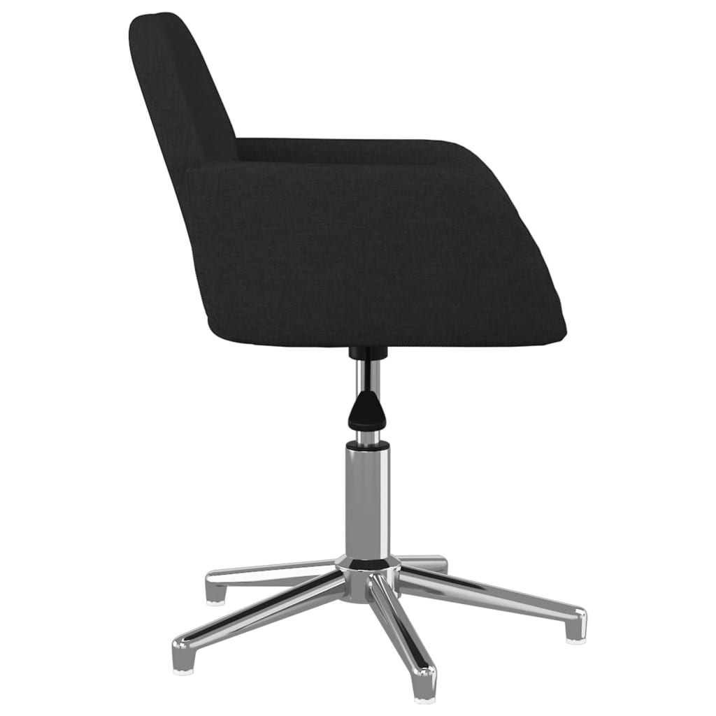 Esszimmerstühle 2 Stk. Drehbar Schwarz Stoff