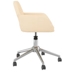 Esszimmerstühle 2 Stk. Drehbar Creme Stoff