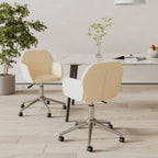 Esszimmerstühle 2 Stk. Drehbar Creme Stoff
