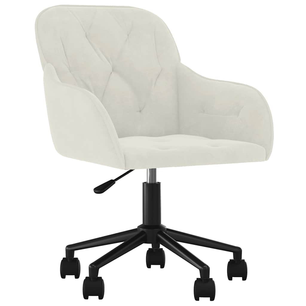 Esszimmerstühle 2 Stk. Drehbar Creme Samt