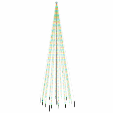 LED-Weihnachtsbaum mit Erdnägeln Mehrfarbig 1134 LEDs 800 cm