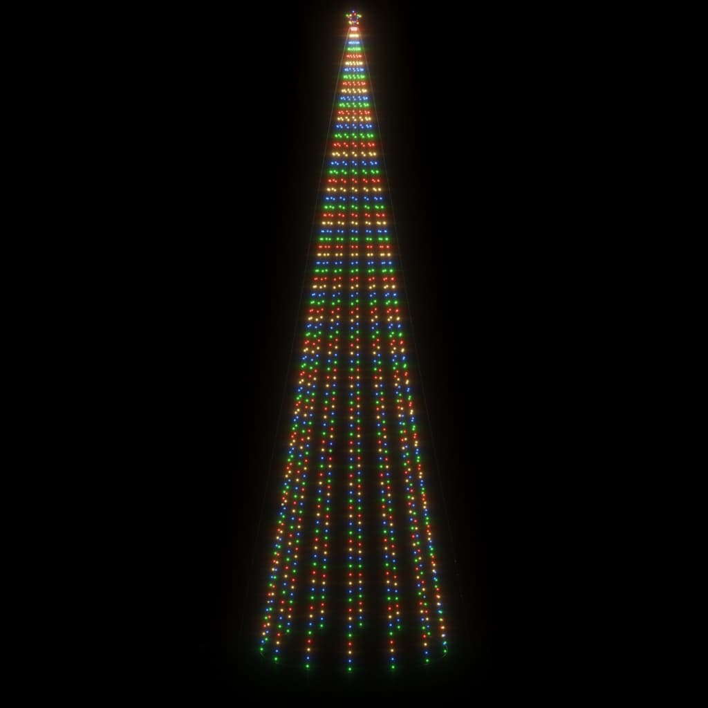 LED-Weihnachtsbaum mit Erdnägeln Mehrfarbig 1134 LEDs 800 cm