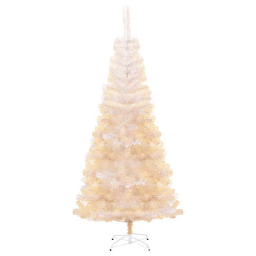 Künstlicher Weihnachtsbaum Schillernde Spitzen Weiß 180 cm PVC