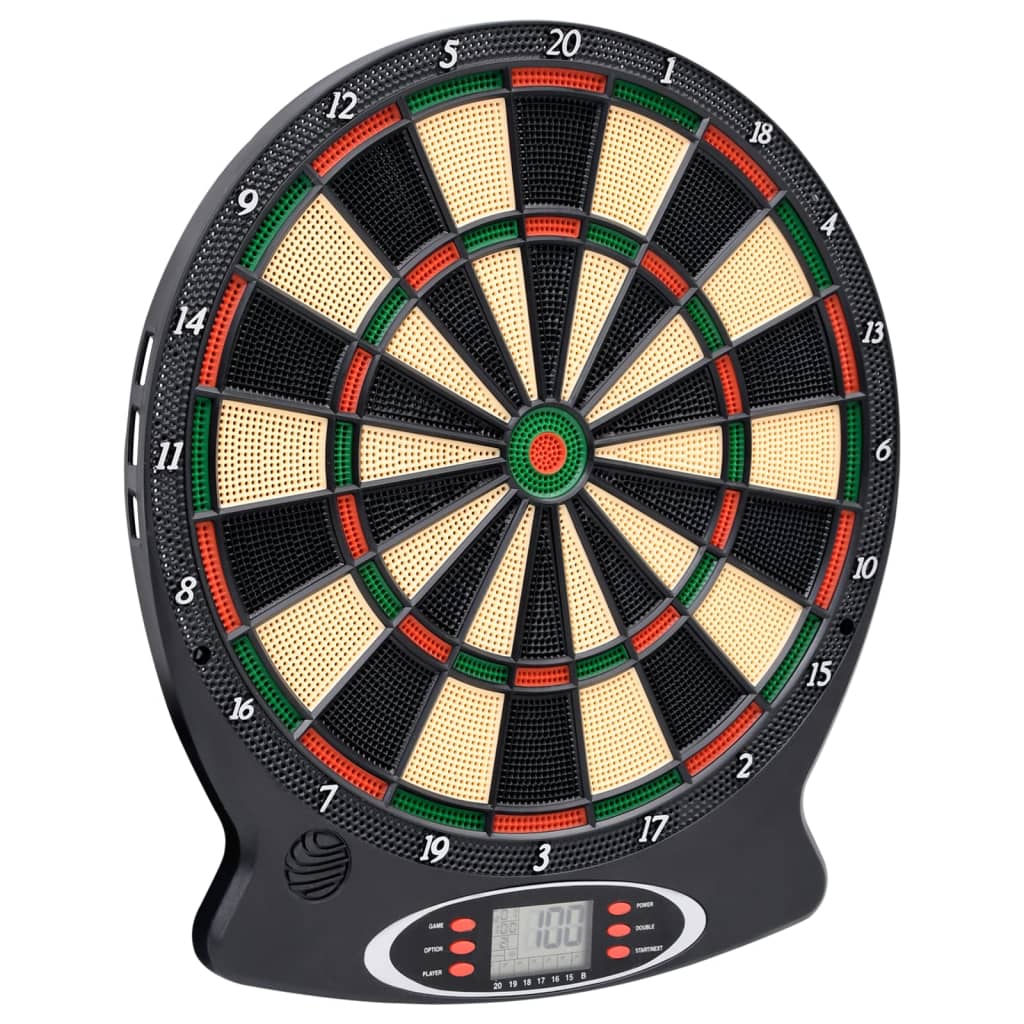 Elektrische Dartscheibe mit Darts Schwarz Polypropylen