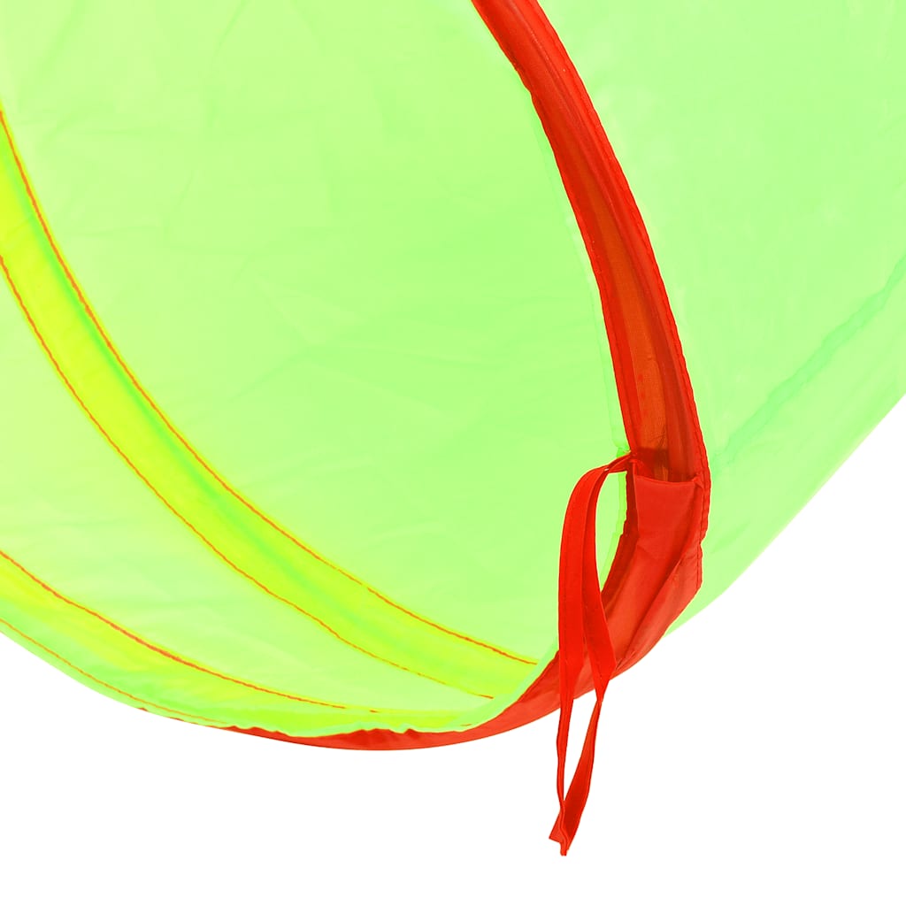 Spieltunnel mit 250 Bällen Grün 175 cm Polyester