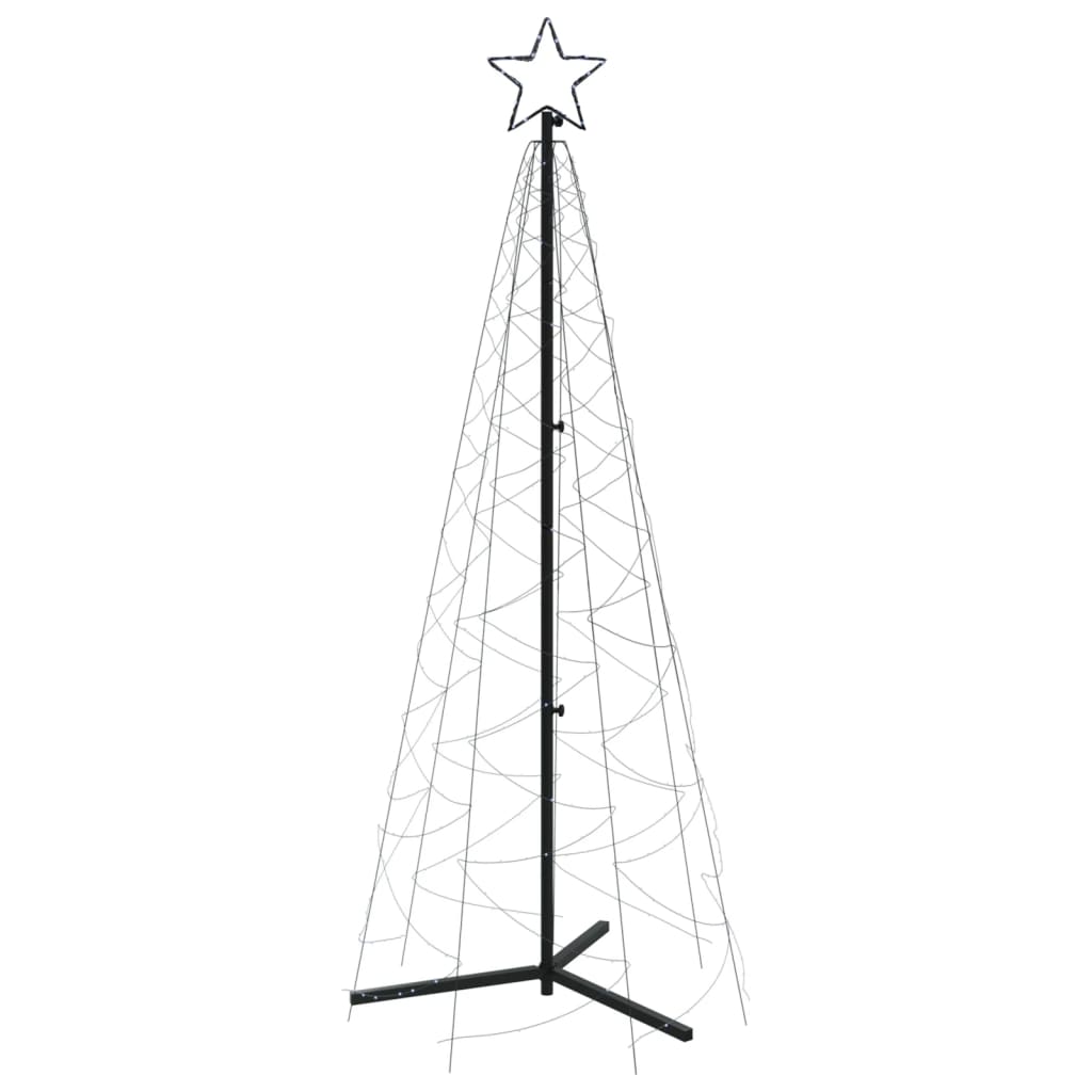 LED-Weihnachtsbaum Kegelform Kaltweiß 200 LEDs 70x180 cm