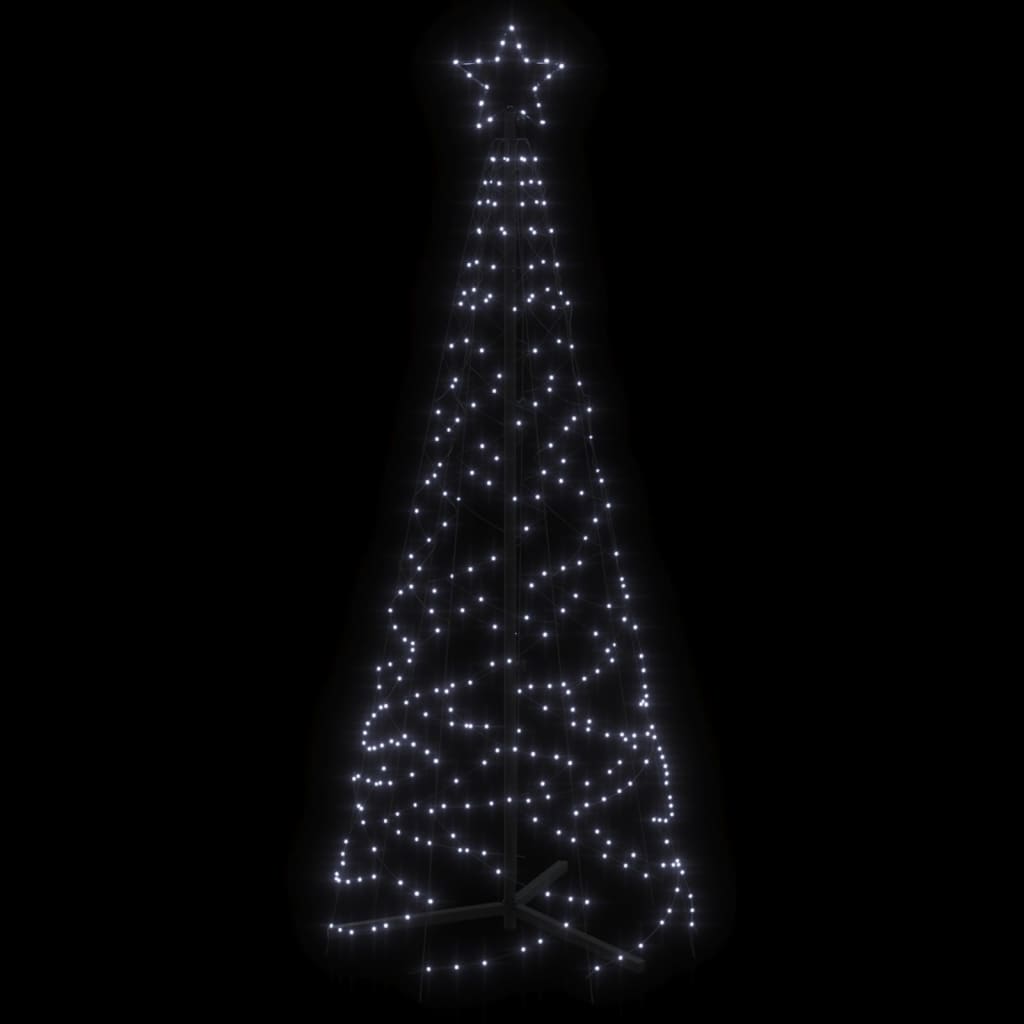 LED-Weihnachtsbaum Kegelform Kaltweiß 200 LEDs 70x180 cm