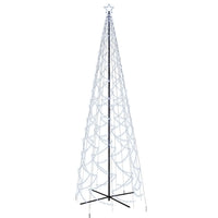 LED-Weihnachtsbaum Kegelform Kaltweiß 1400 LEDs 160x500 cm