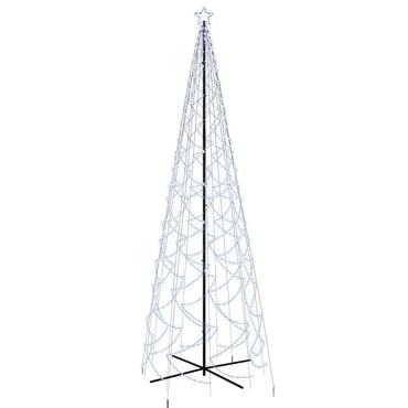 LED-Weihnachtsbaum Kegelform Kaltweiß 1400 LEDs 160x500 cm