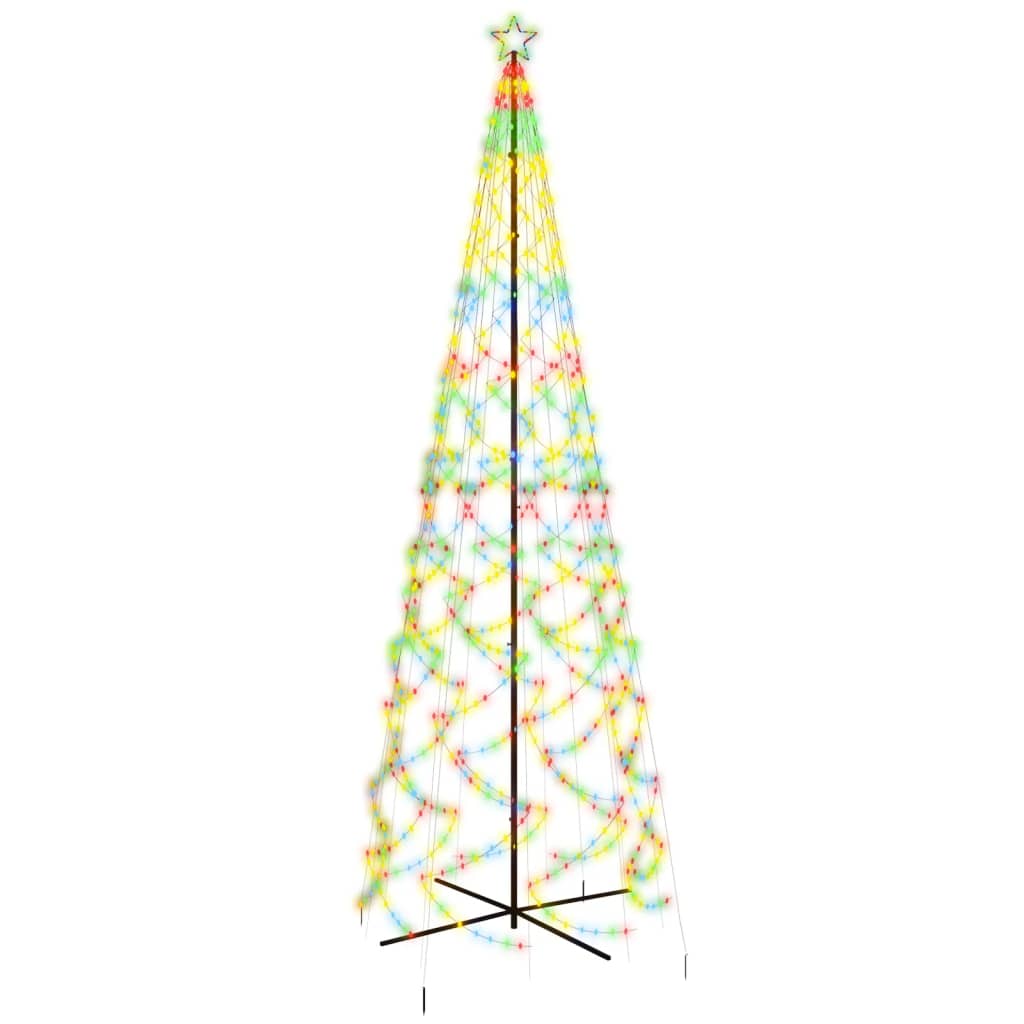 LED-Weihnachtsbaum Kegelform Mehrfarbig 1400 LEDs 160x500 cm