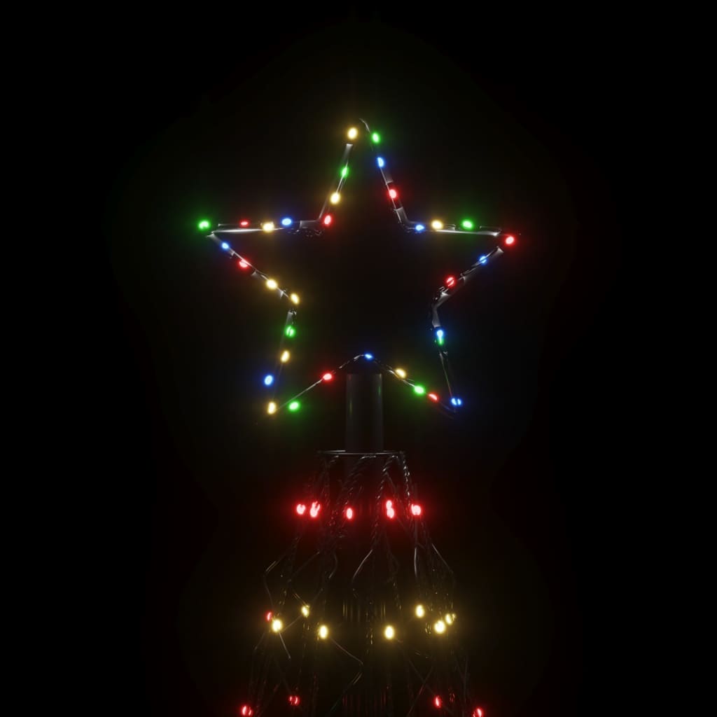 LED-Weihnachtsbaum Kegelform Mehrfarbig 1400 LEDs 160x500 cm