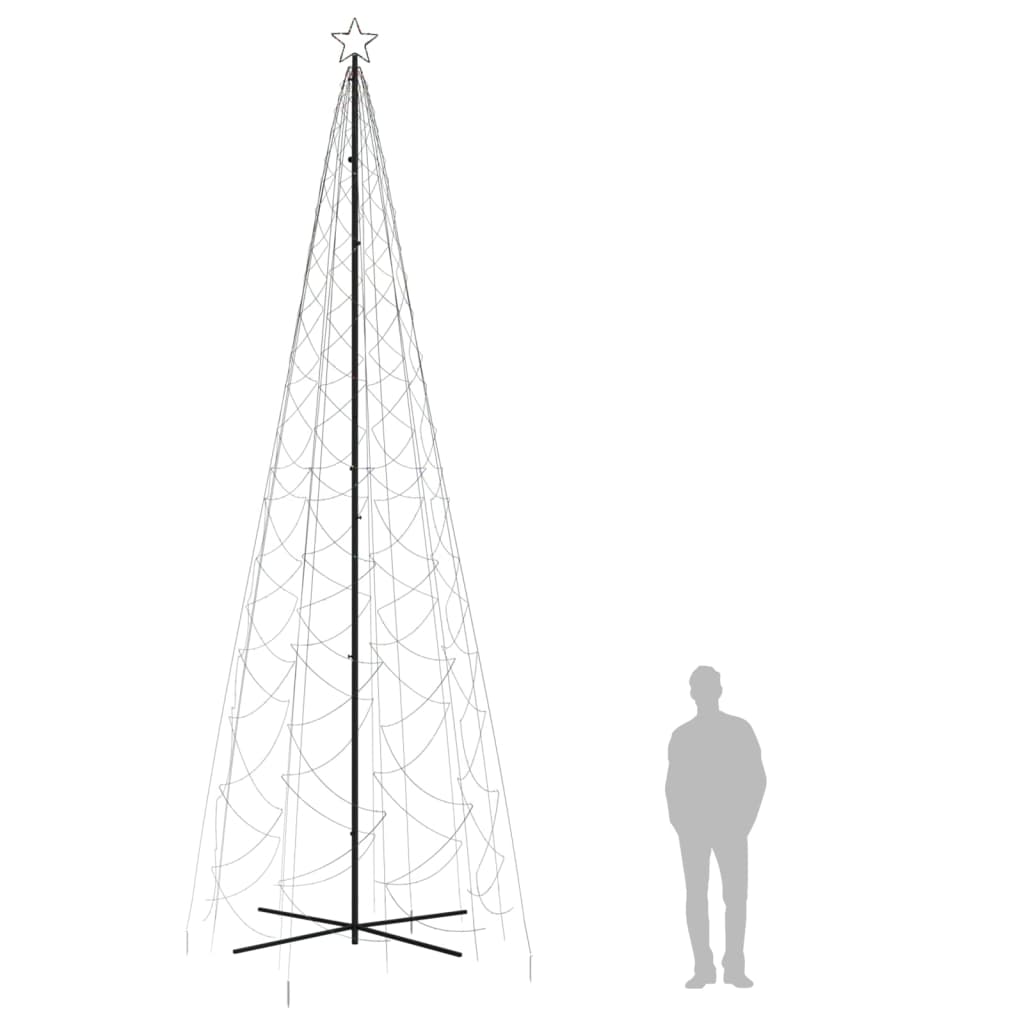 LED-Weihnachtsbaum Kegelform Mehrfarbig 1400 LEDs 160x500 cm