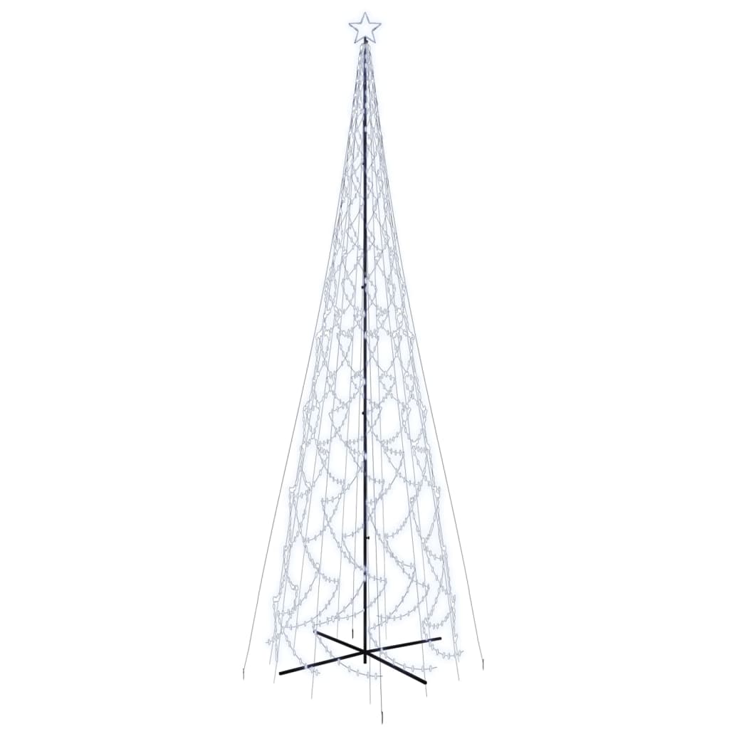 LED-Weihnachtsbaum Kegelform Kaltweiß 3000 LEDs 230x800 cm