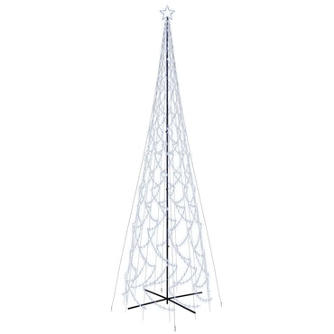 LED-Weihnachtsbaum Kegelform Kaltweiß 3000 LEDs 230x800 cm