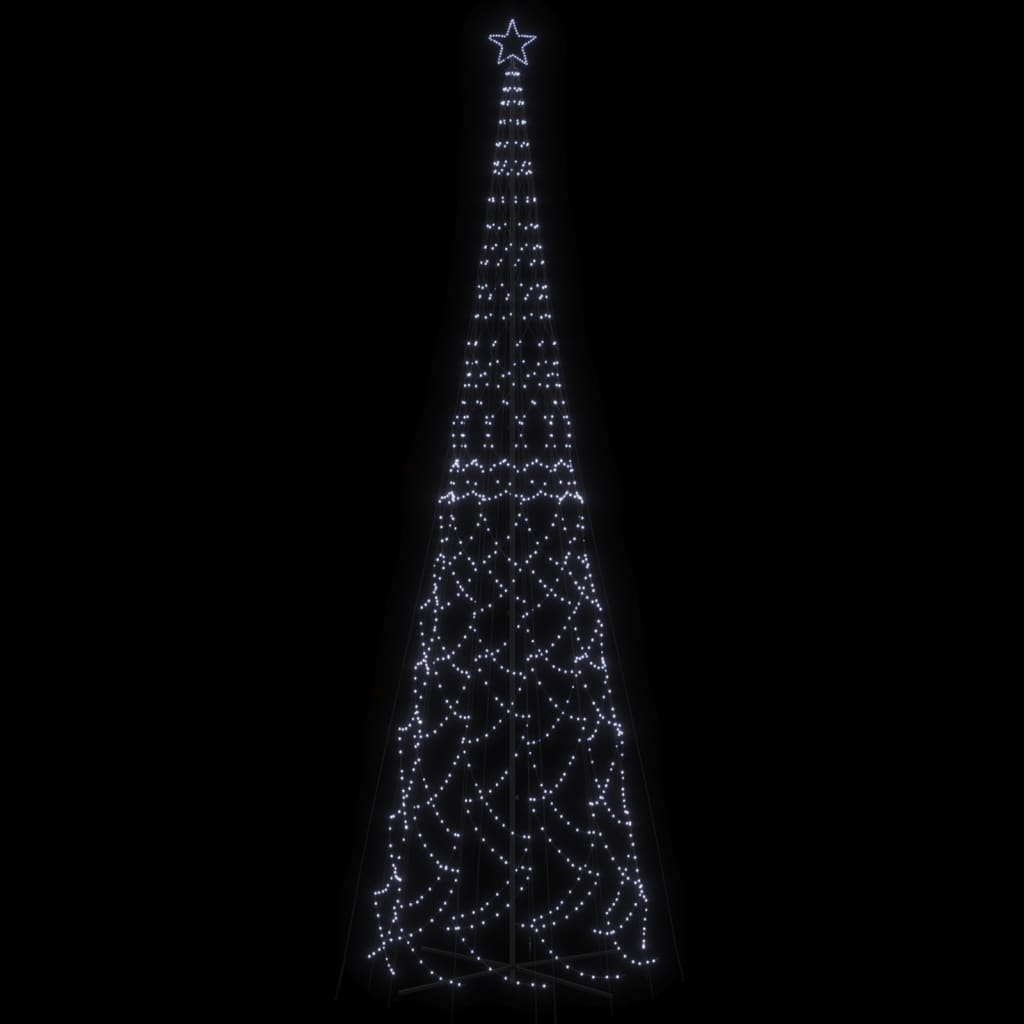 LED-Weihnachtsbaum Kegelform Kaltweiß 3000 LEDs 230x800 cm