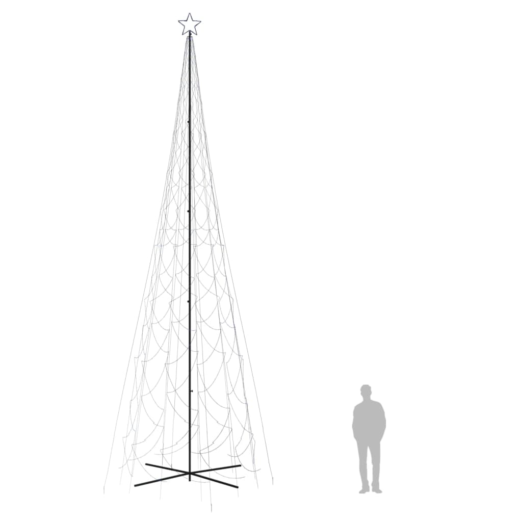 LED-Weihnachtsbaum Kegelform Blau 3000 LEDs 230x800 cm