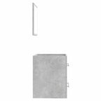 Badschrank mit Spiegel Betongrau 41x38,5x48 cm