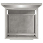 Badschrank mit Spiegel Betongrau 41x38,5x48 cm