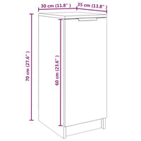 Schuhschrank Weiß 30x35x70 cm Holzwerkstoff