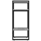 Bücherregal 2 Fächer Grau Sonoma 40x30x70 cm Holzwerkstoff