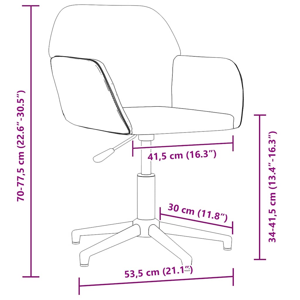 Bürostuhl Drehbar Blau Stoff