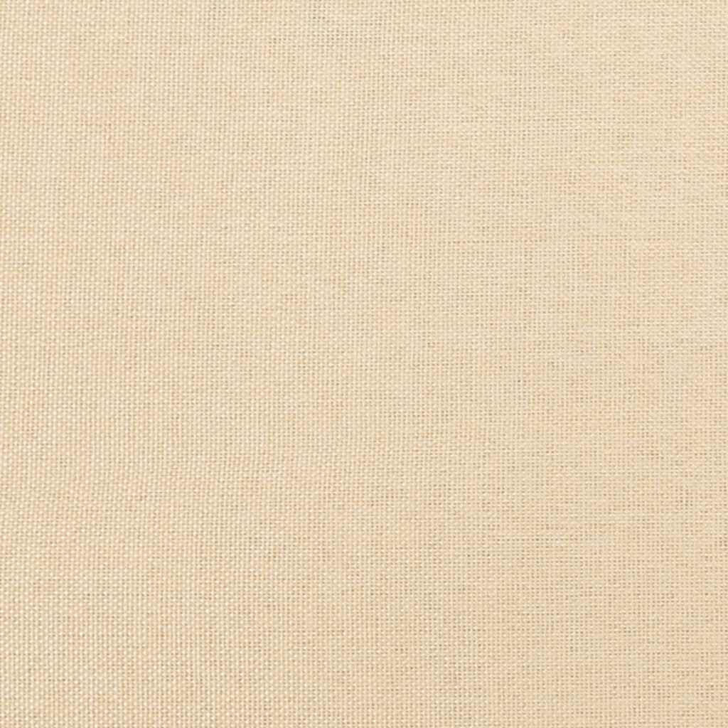Bürostuhl Drehbar Creme Stoff