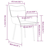 Esszimmerstühle 2 Stk. Schwarz Samt