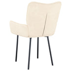 Esszimmerstühle 2 Stk. Creme Samt