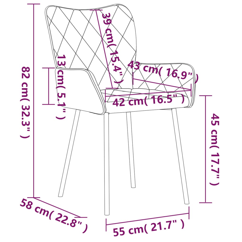 Esszimmerstühle 2 Stk. Schwarz Stoff