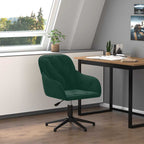Bürostuhl Drehbar Dunkelgrün Samt