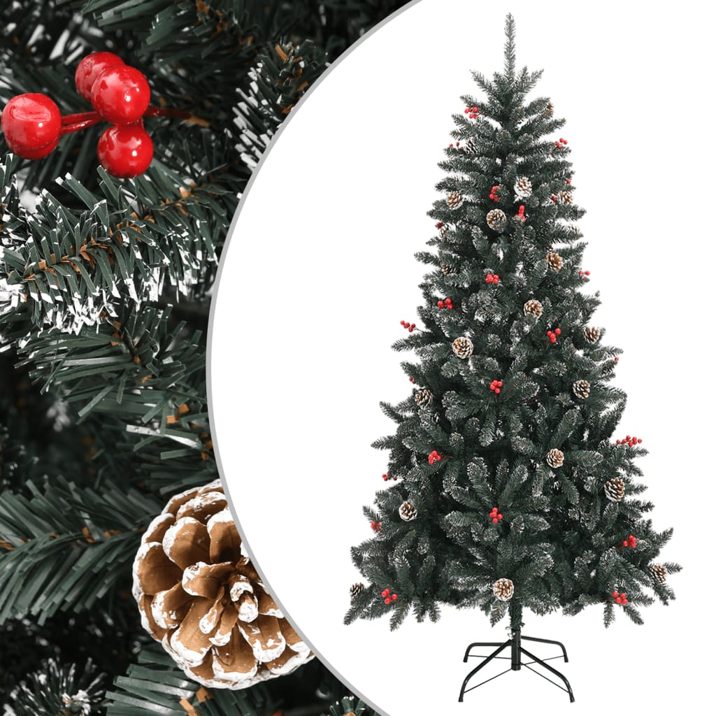 Künstlicher Weihnachtsbaum mit Ständer Grün 210 cm PVC