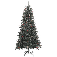 Künstlicher Weihnachtsbaum mit Ständer Grün 210 cm PVC