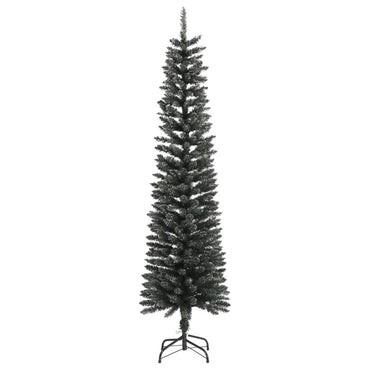 Künstlicher Weihnachtsbaum mit Ständer Schlank Grün 180 cm PVC