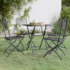5-tlg. Garten-Essgruppe Streckmetall Anthrazit