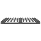 Palettenbett Grau 200x200 cm Massivholz Kiefer